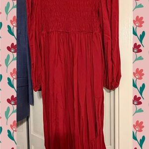 a new day Red Long Sleeve Dress